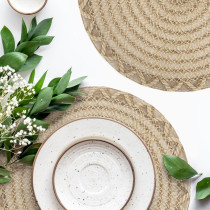 Prírodné jutové prestieranie GWEN, boho štýl Prírodné jutové prestieranie GWEN, boho štýl